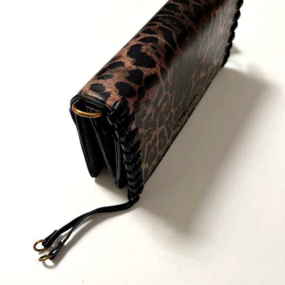 NWT Original STEVE MADDEN Leopard Clutch / Crossbody Bag Animal Print Tassel - Picture 6 of 9
